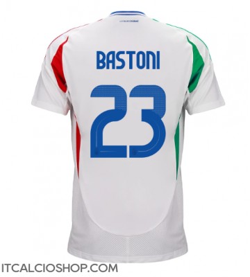 Italia Alessandro Bastoni #23 Seconda Maglia Europei 2024 Manica Corta